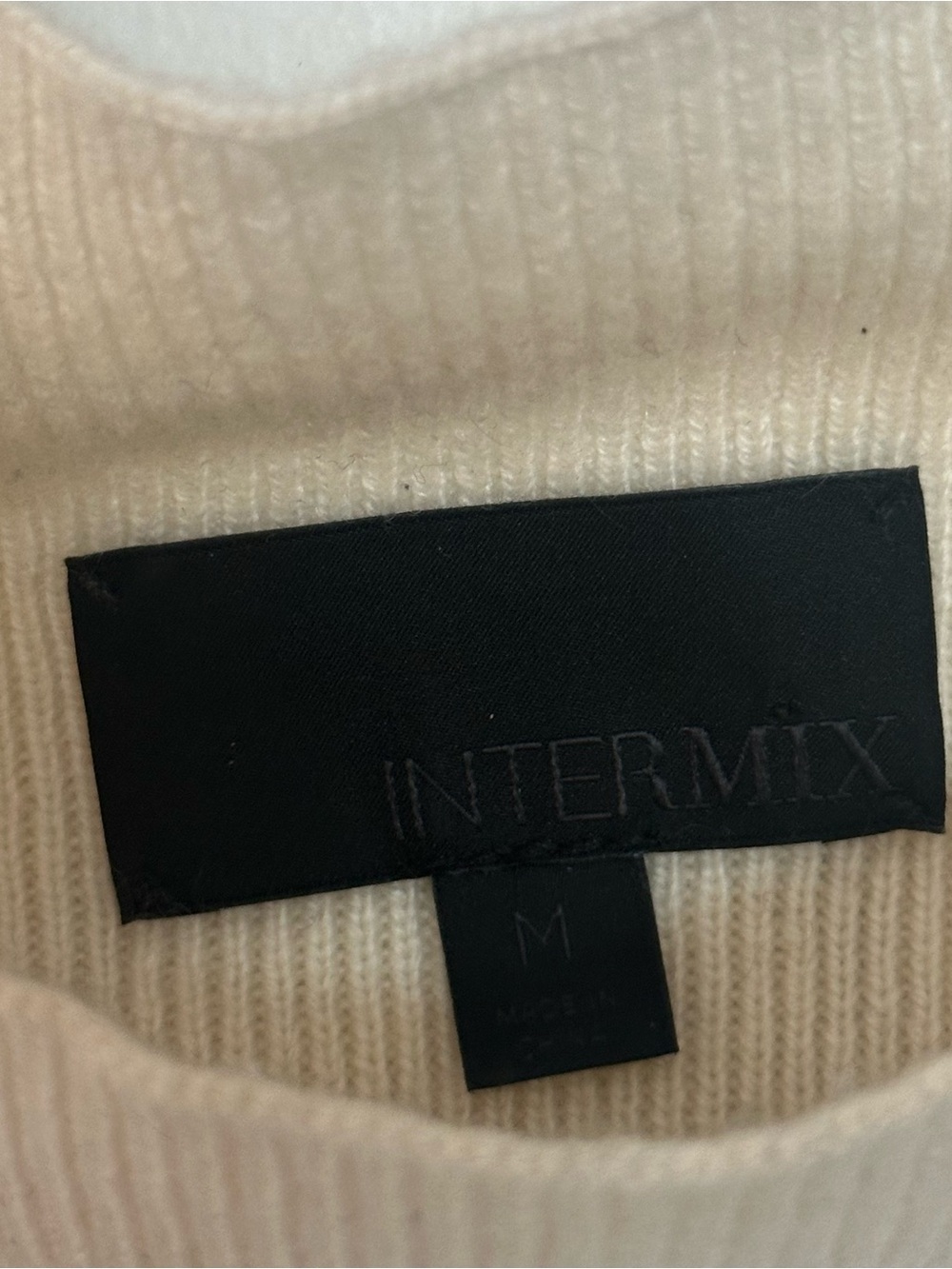 Intermix Ruffle Cold Shoulder Sweater - Cream - Picture 4 of 8